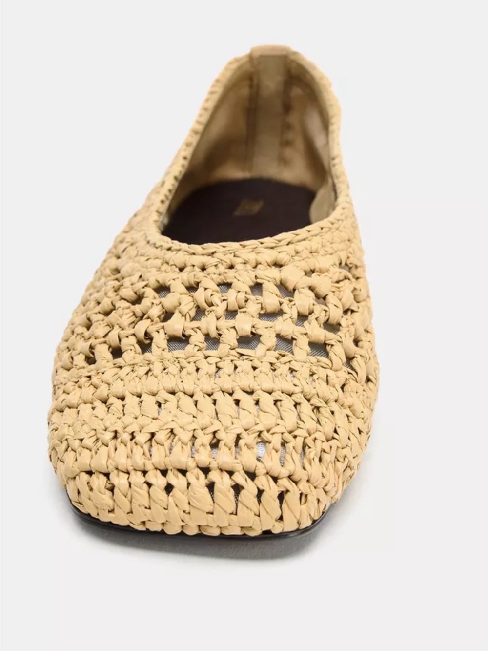 ZARA NWT Woven Ballet Flats Size 7.5 - Picture 6 of 8